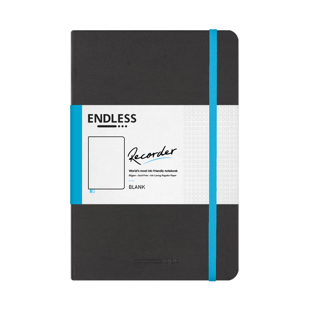 Endless Recorder Notebook – Infinite Space (Black) – Regalia Paper – A5