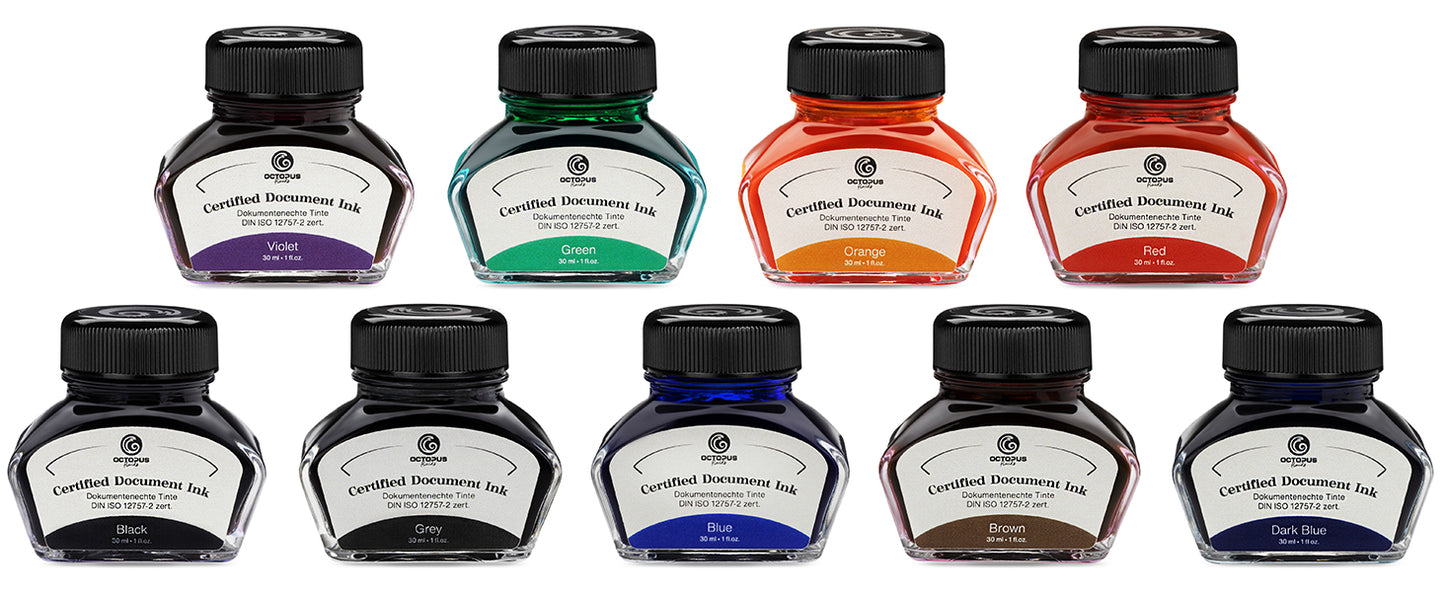 Octopus Fluids - Document Ink, Black (30mL Bottle)