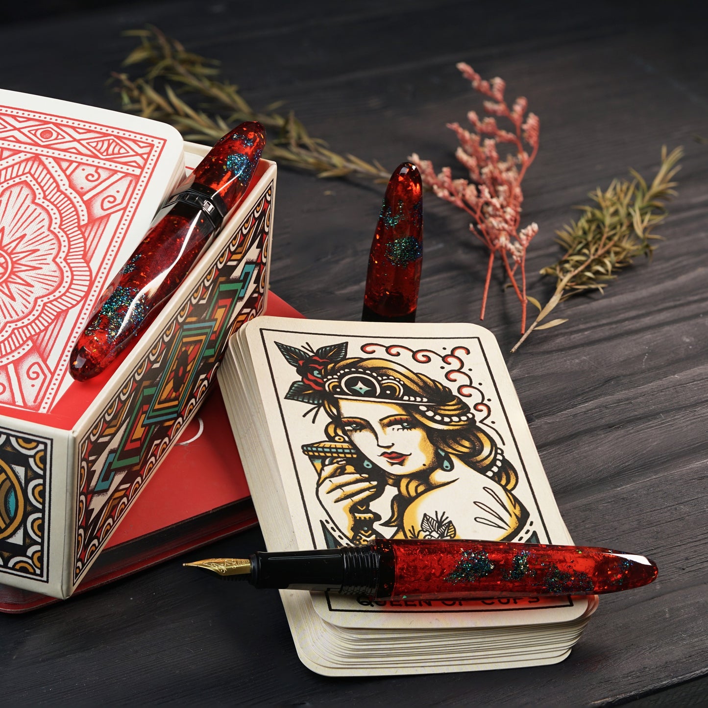 Benu Briolette - Ruby Forest