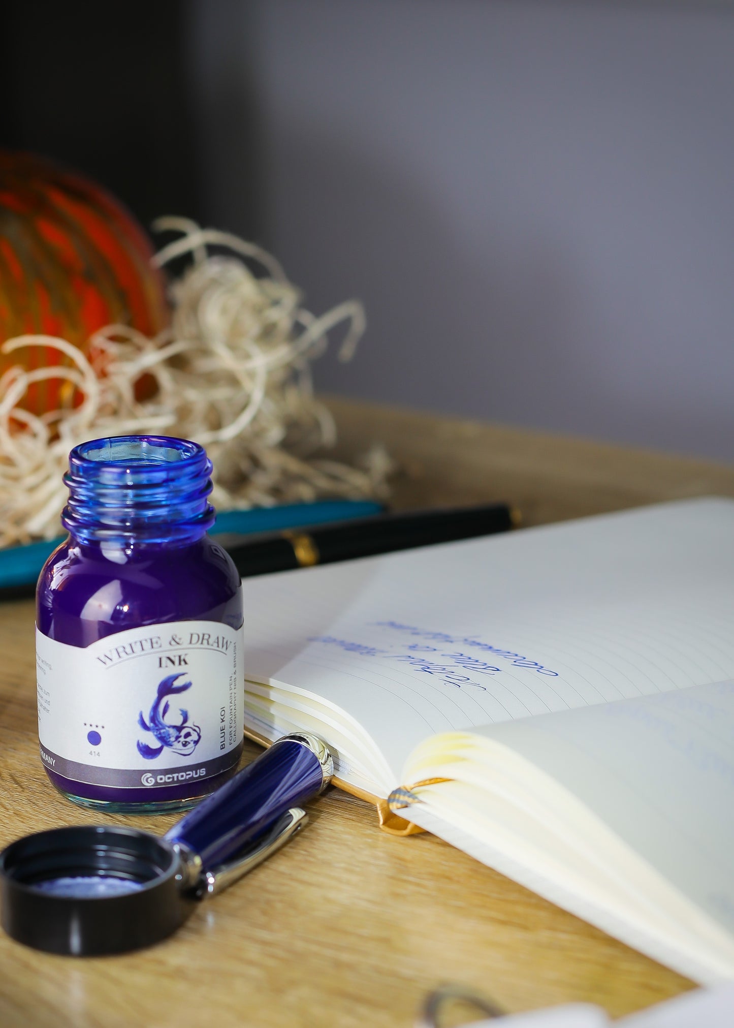 Octopus Write and Draw: Blue Koi