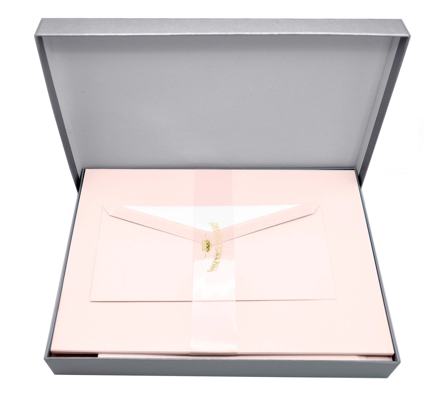 Crown Mill Silver Line Correspondence Set (Paper and Envelopes) - A4 Vergé (5 colors)