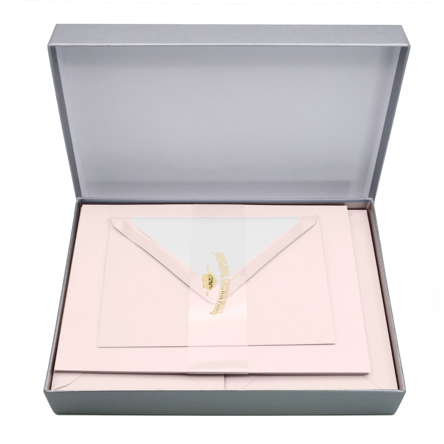 Crown Mill Silver Line Correspondence Set (Paper and Envelopes) - A5 Vergé (5 colors)