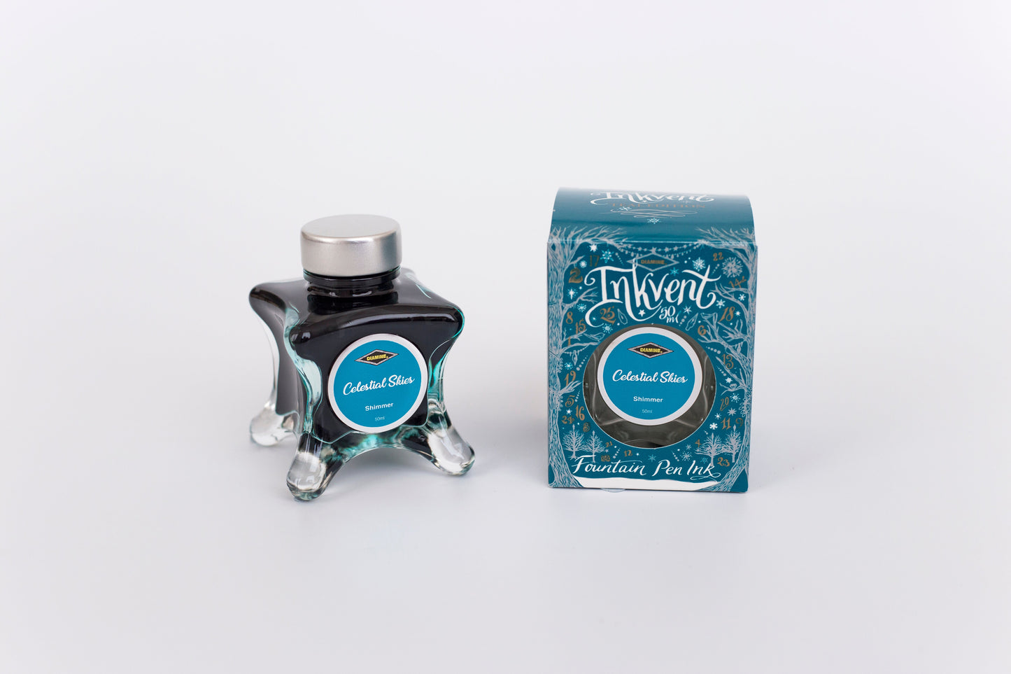Diamine Inkvent Teal Edition - Celestial Skies Shimmer Ink