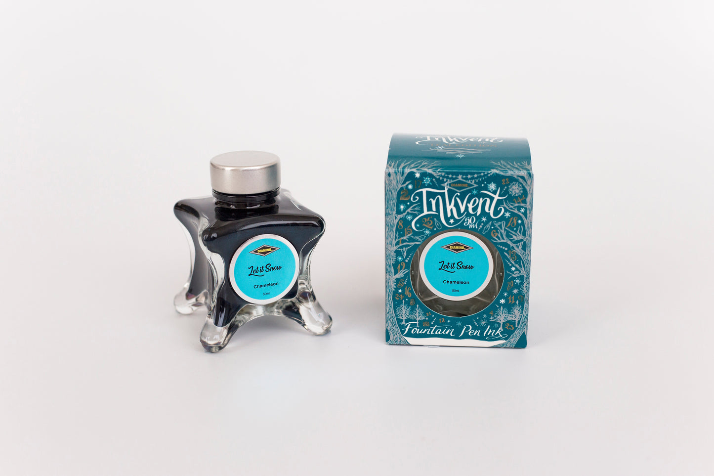 Diamine Inkvent Teal Edition - Let It Snow Chameleon Ink