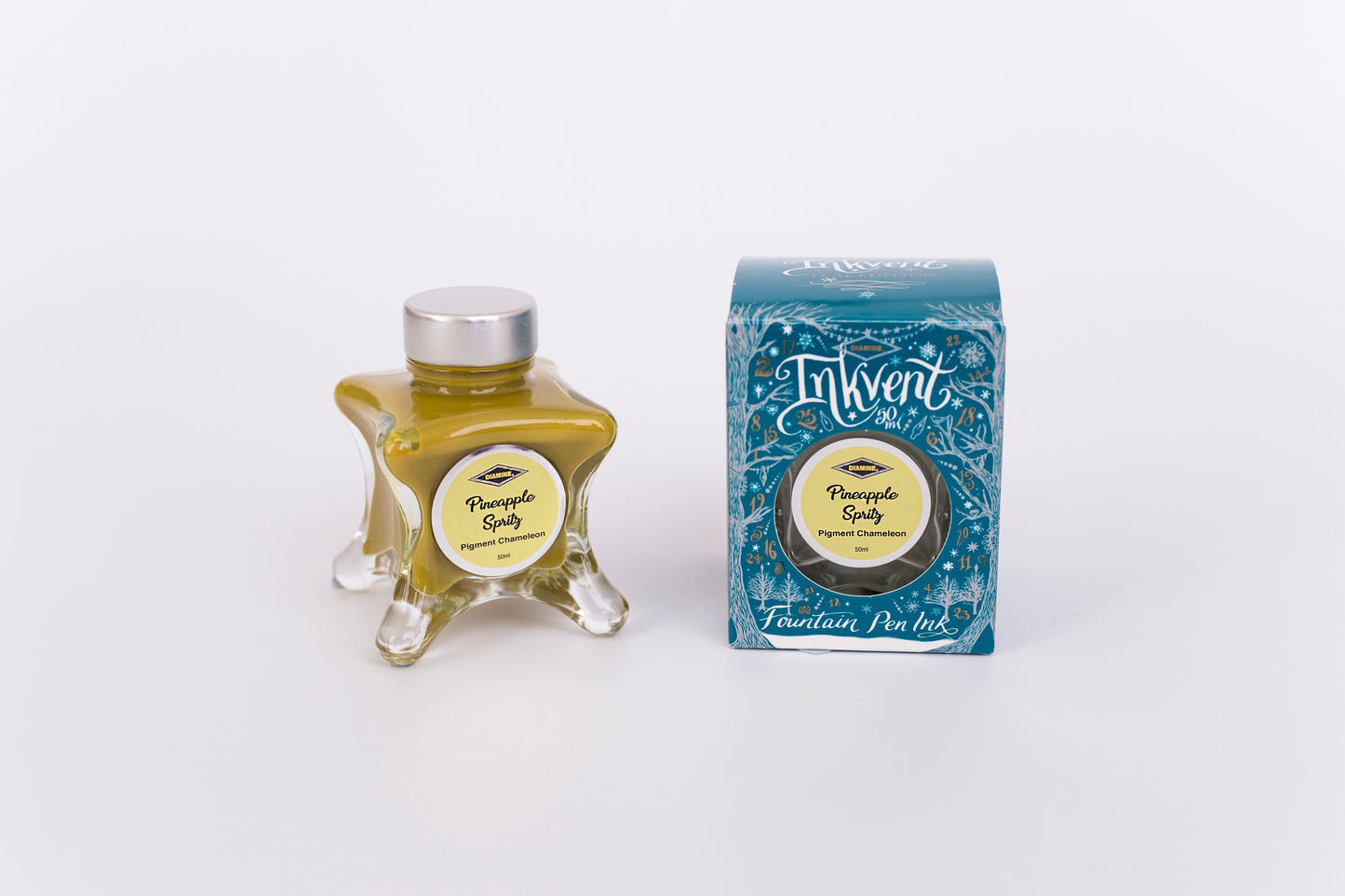 Diamine Inkvent Teal Edition - Pineapple Spritz Pigment Chameleon Ink