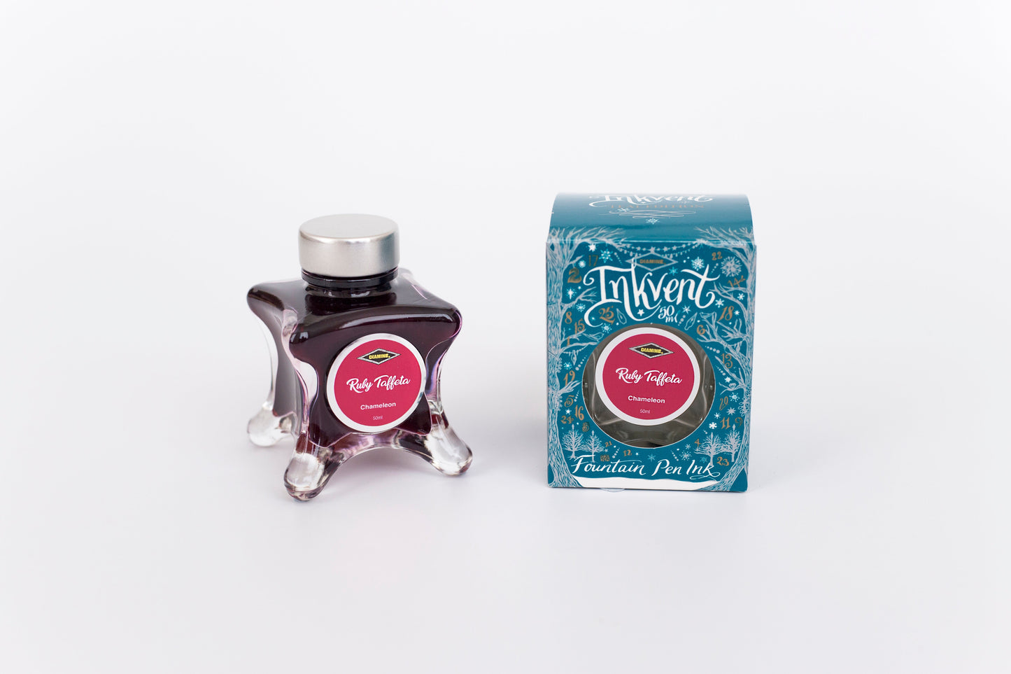 Diamine Inkvent Teal Edition - Ruby Taffeta Chameleon Ink
