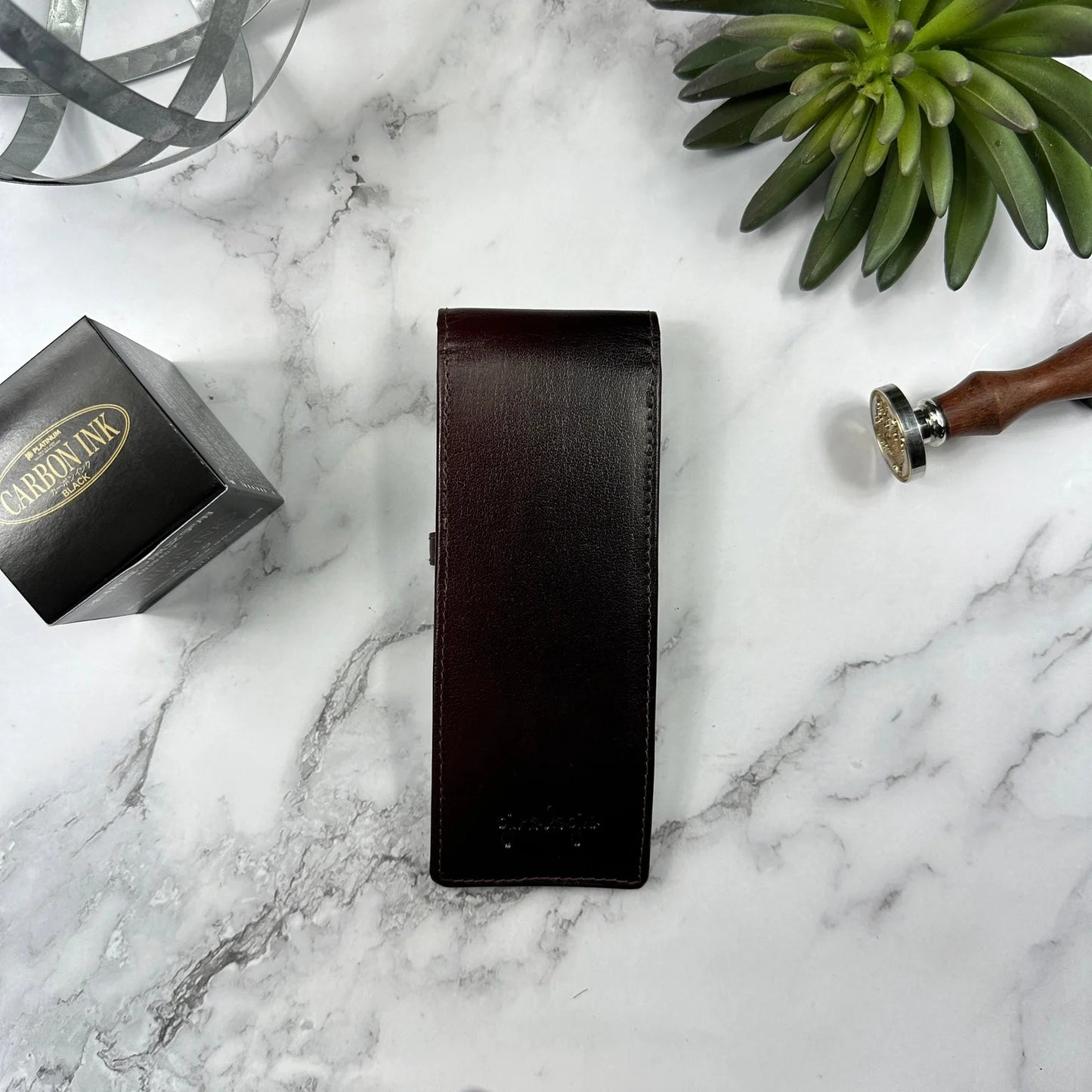 Girologio Leather 3-pen Case (Oxblood)