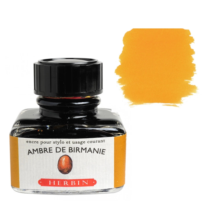Herbin Ambre de Bermanie (Burmese Amber) Ink