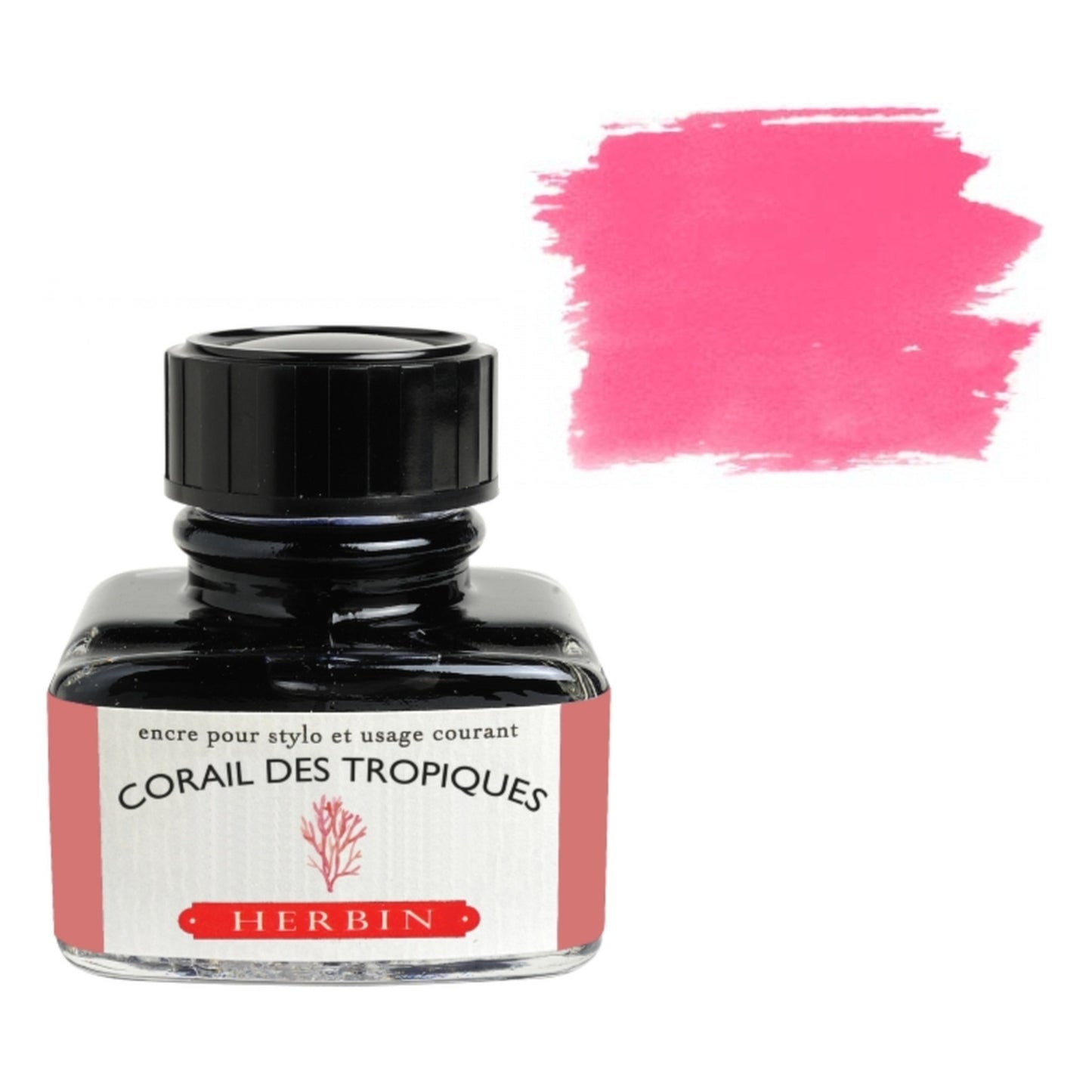 Herbin Corail des Tropiques (Tropical Coral) 30mL Fountain Pen Ink Bottle