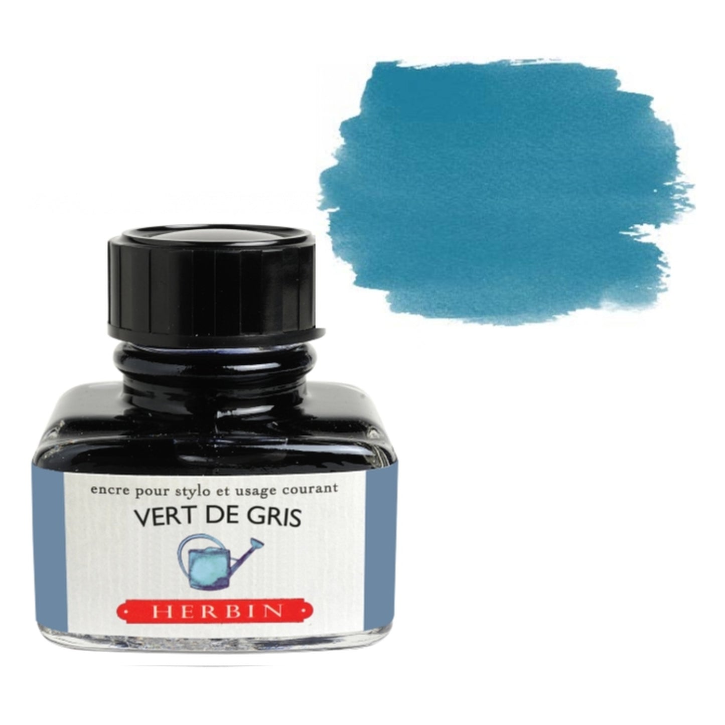 Herbin Vert de Gris (Verdigris) 30mL Fountain Pen Ink Bottle