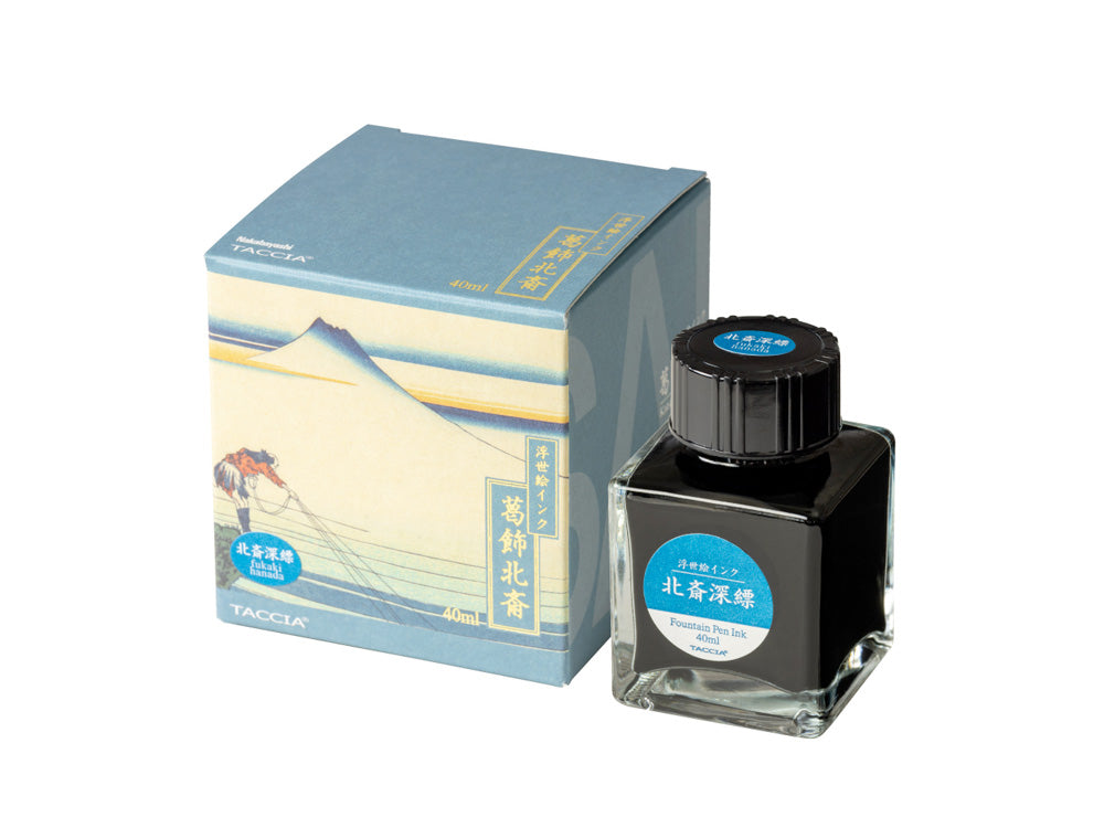 Taccia Ukiyo-e Hokusai-Fukakihanada (Light Blue) Ink
