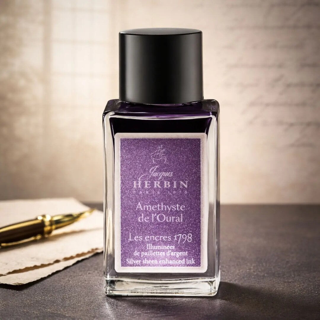 Jacques Herbin 1798 Améthyste de l’Oural Silver Shimmer Ink