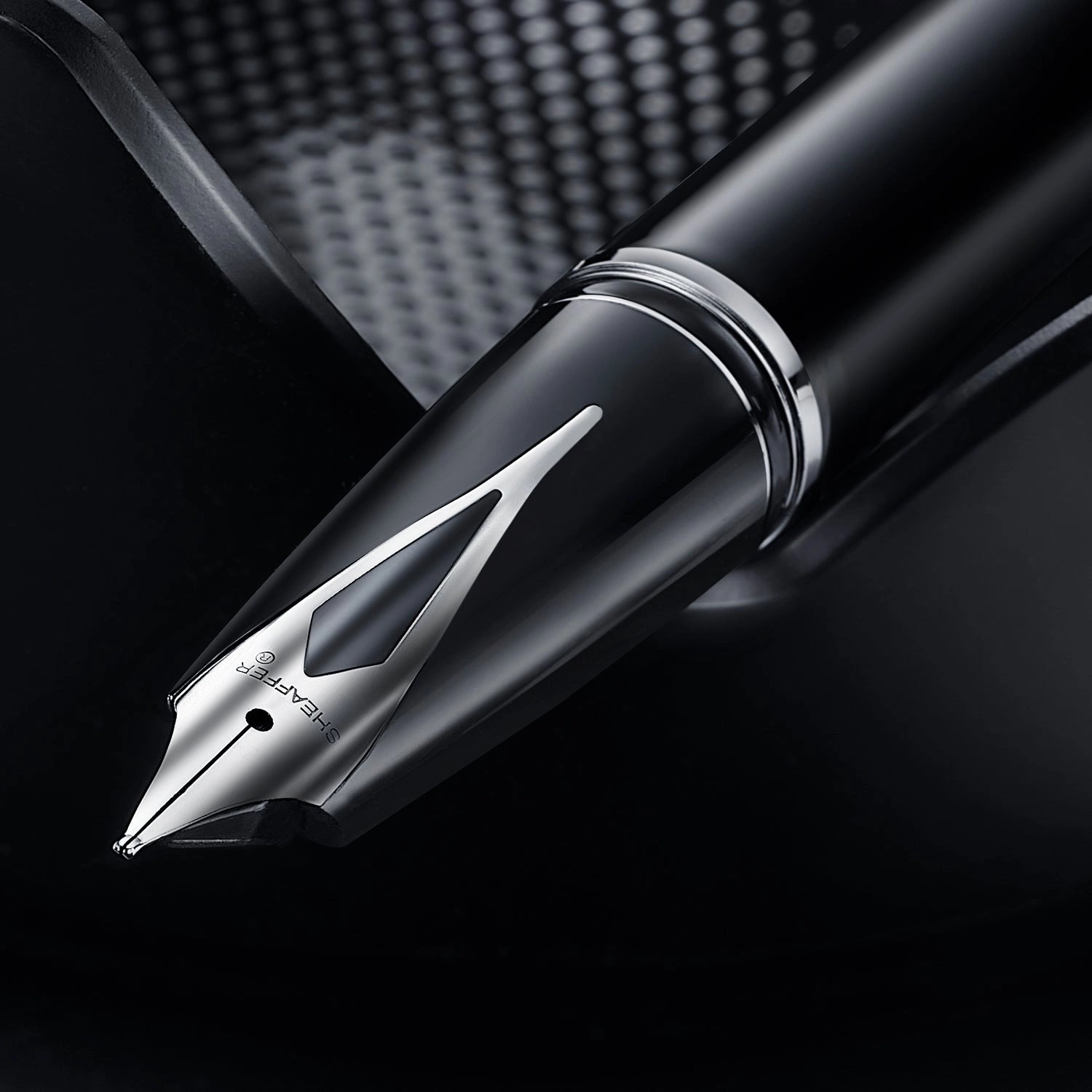 Sheaffer Legacy 9064 Glossy Black Inlaid Nib Fountain Pen with