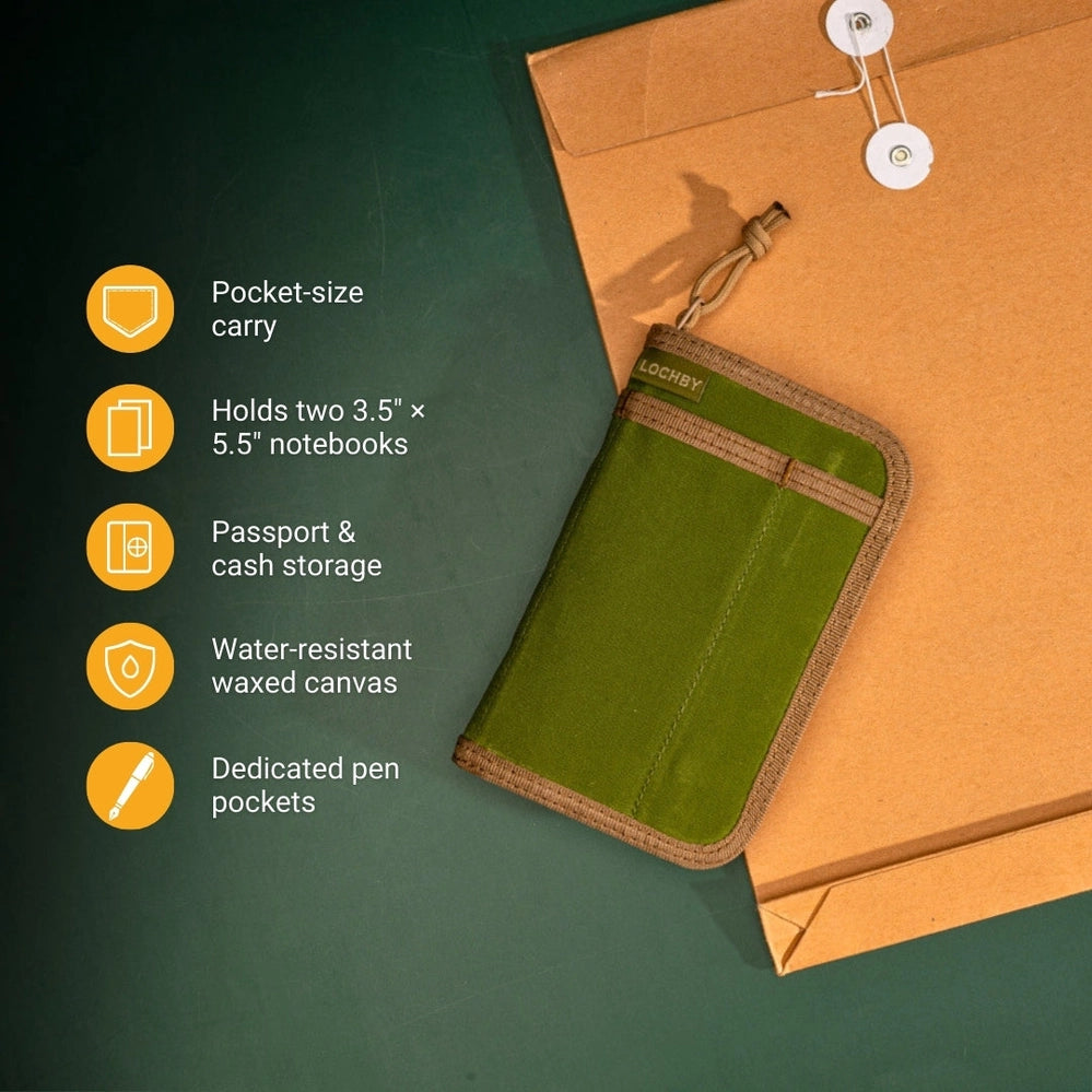 Lochby Pocket Journal - Olive (3.5" × 5.5")