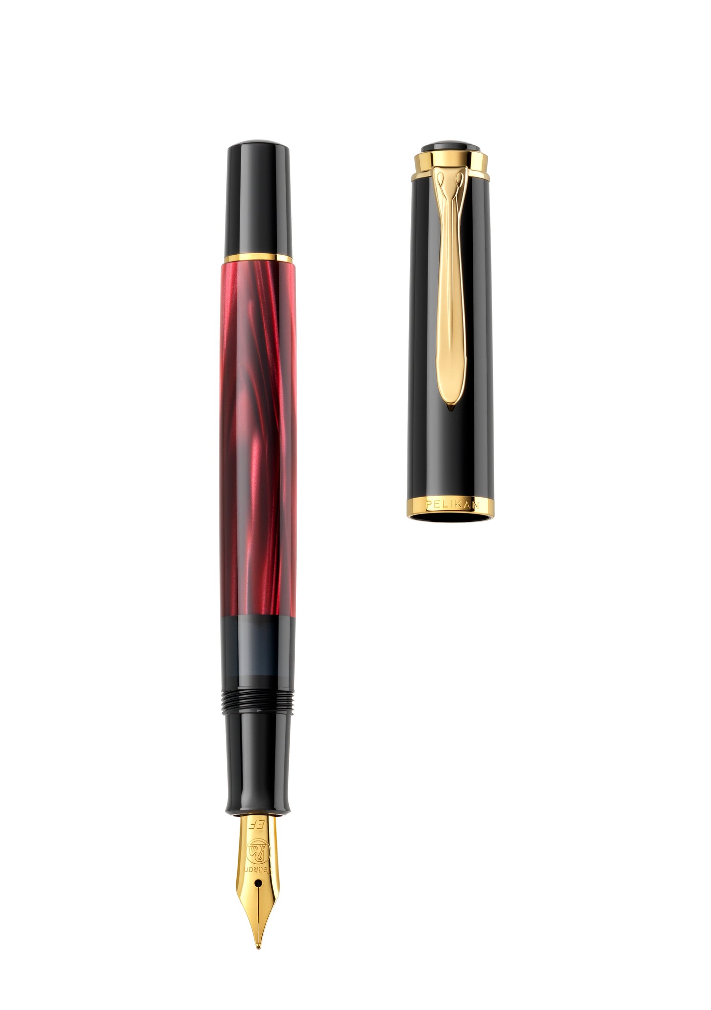 Pelikan Classic M200 Fountain Pen - Red Marbled