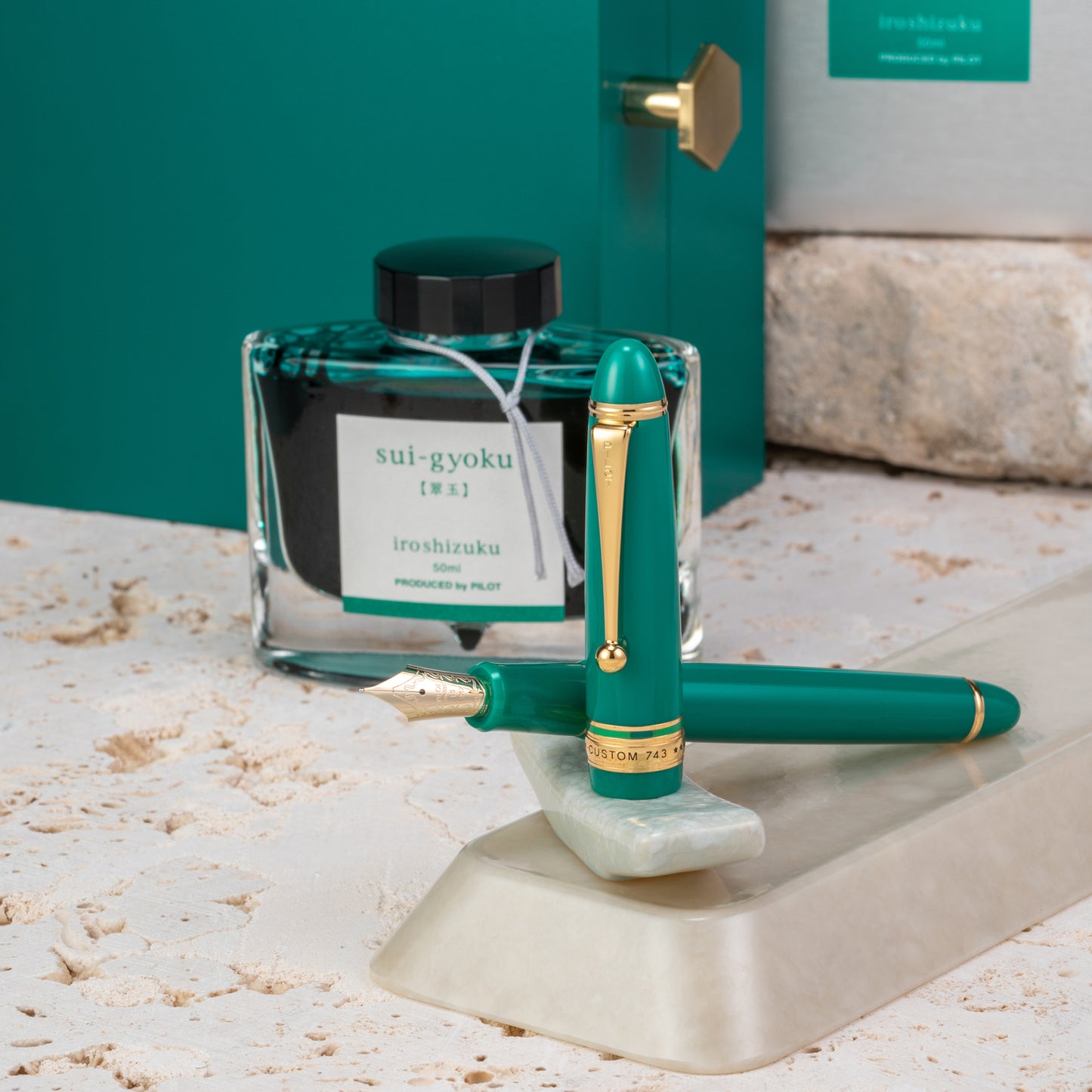 Pilot Custom 743 Fountain Pen - Verdigris