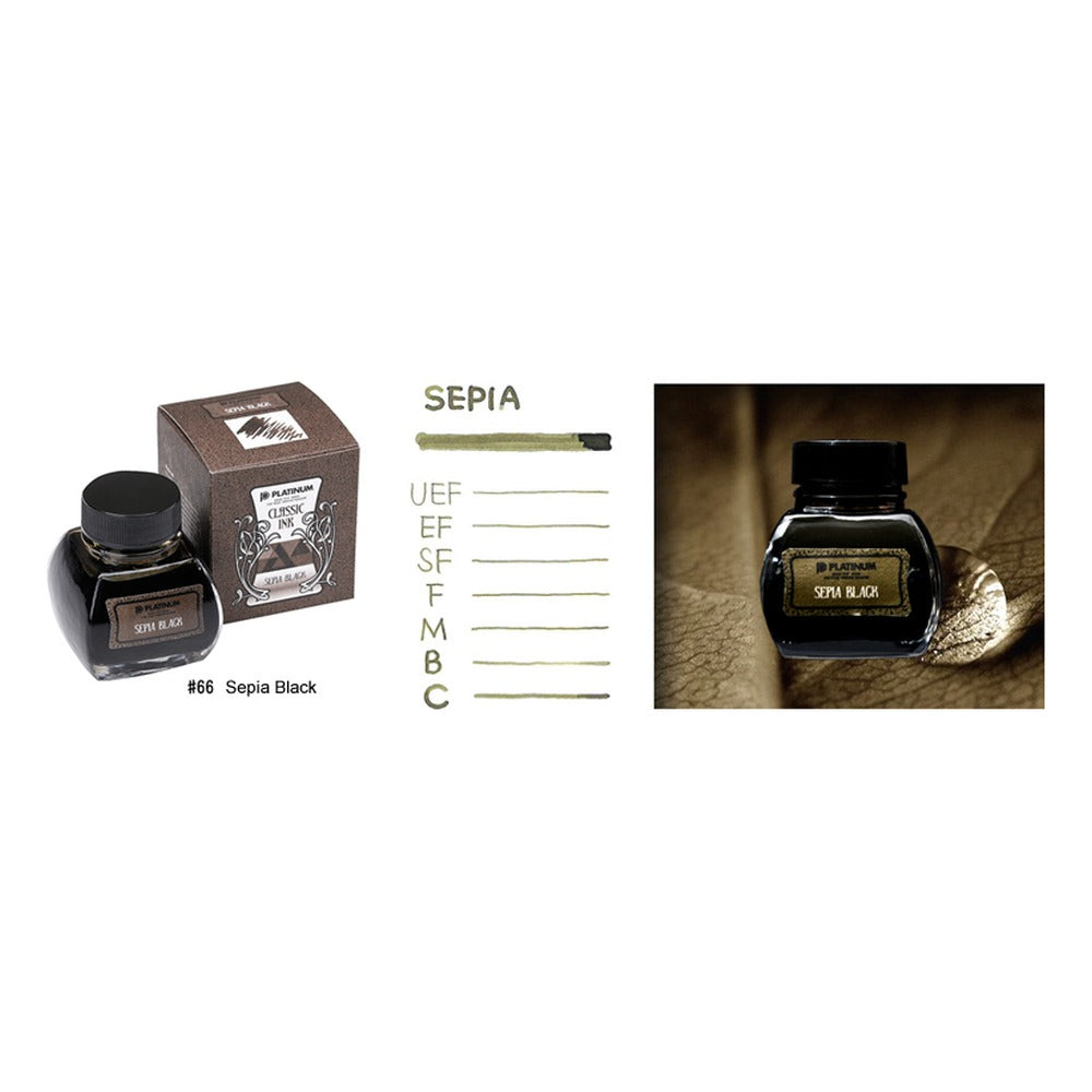 Platinum Classic: Sepia Black Ink