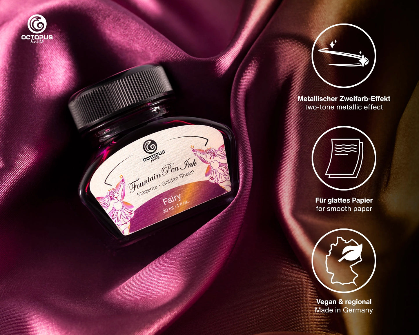 Octopus Sheen: Fairy (Magenta with Golden Sheen - 30mL)