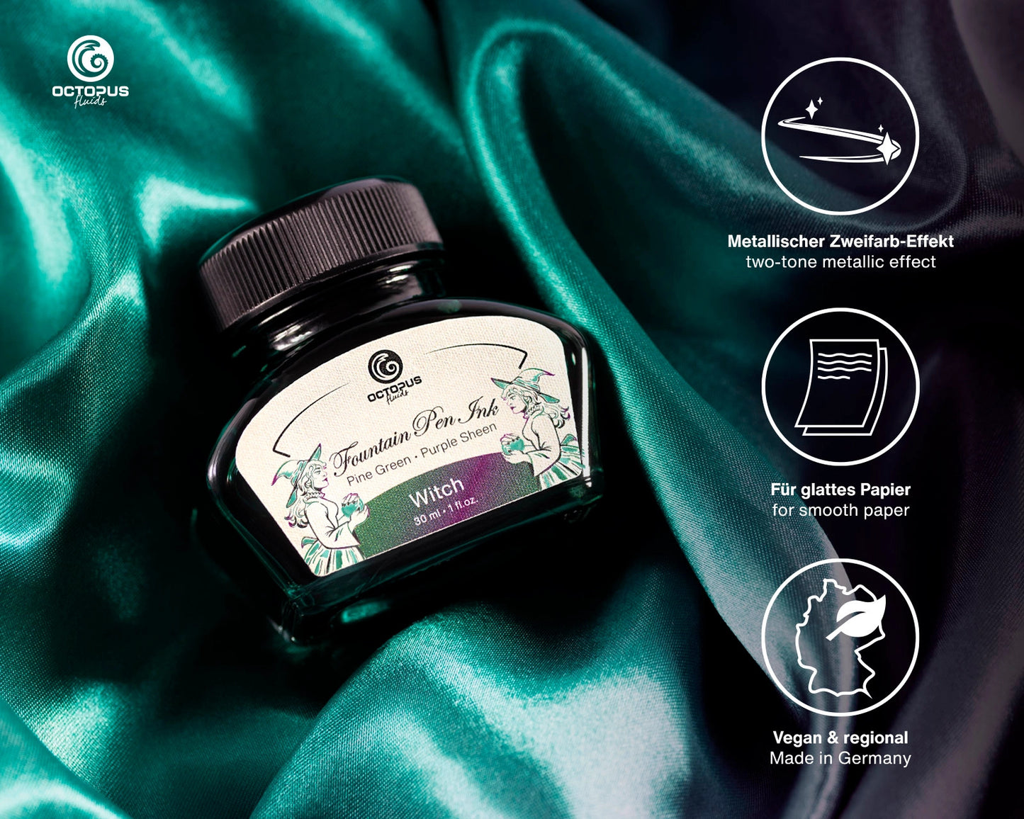 Octopus Sheen: Witch (Green with Purple Sheen - 30mL)