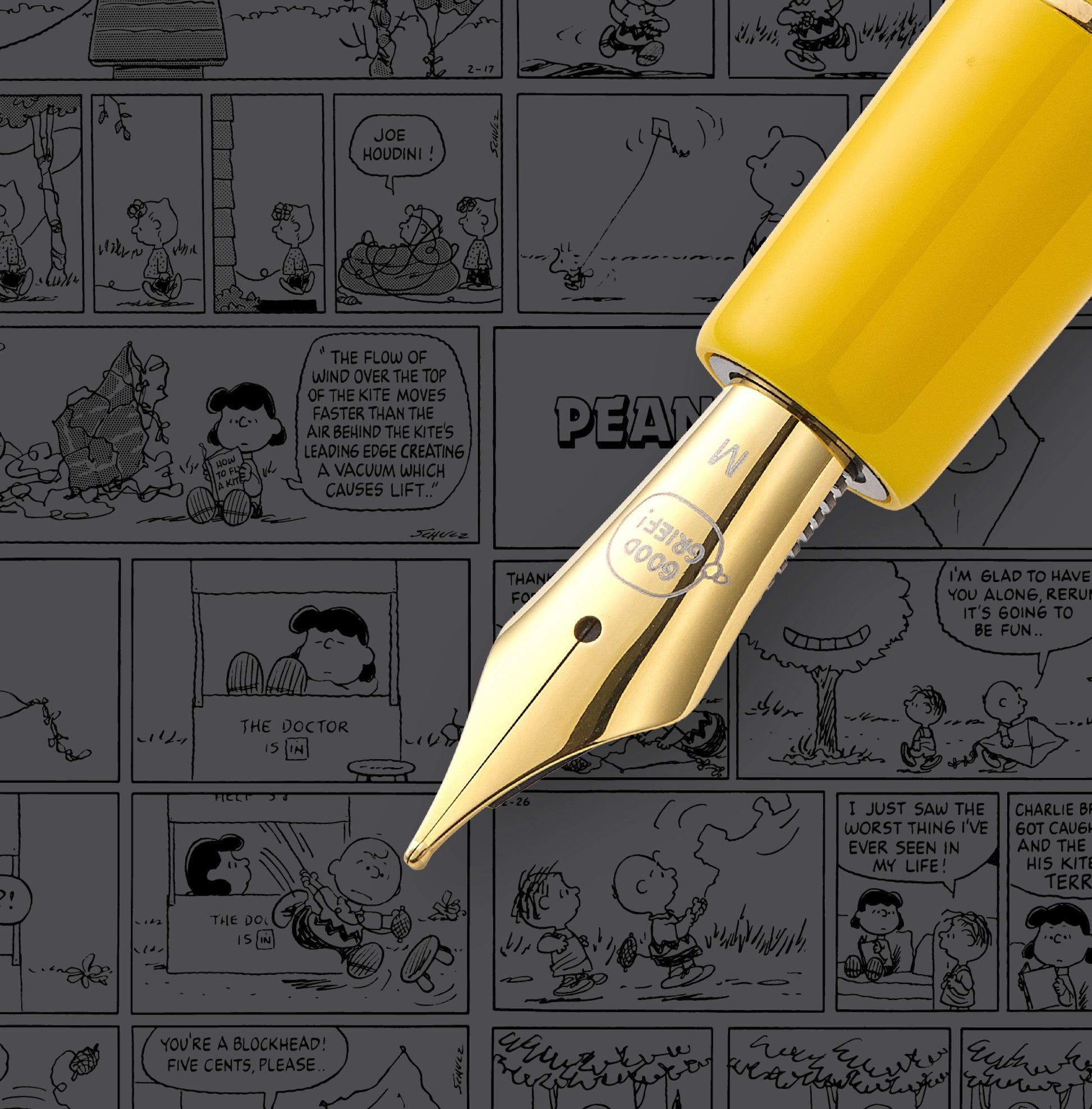 Esterbrook Estie Charlie Brown 75th Anniversary Fountain Pen design detail