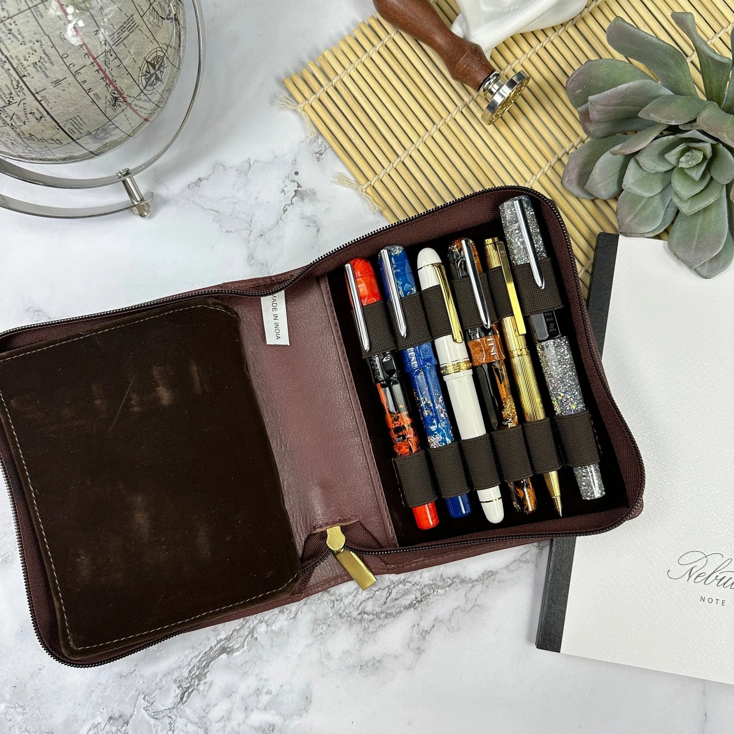 Girologio Leather 12-pen Zip Case