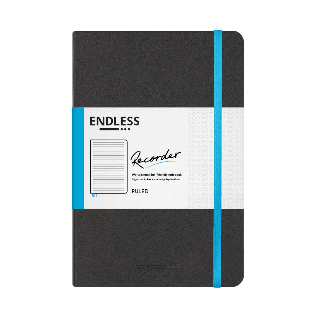 Endless Recorder Notebook – Infinite Space (Black) – Regalia Paper – A5