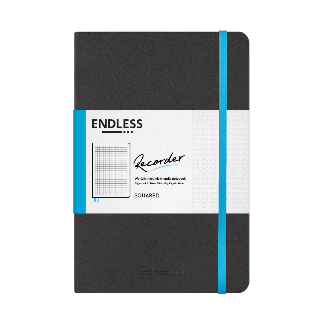 Endless Recorder Notebook – Infinite Space (Black) – Regalia Paper – A5