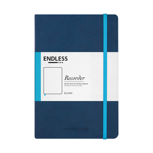 Endless Recorder Notebook – Deep Ocean Blue – Regalia Paper – A5