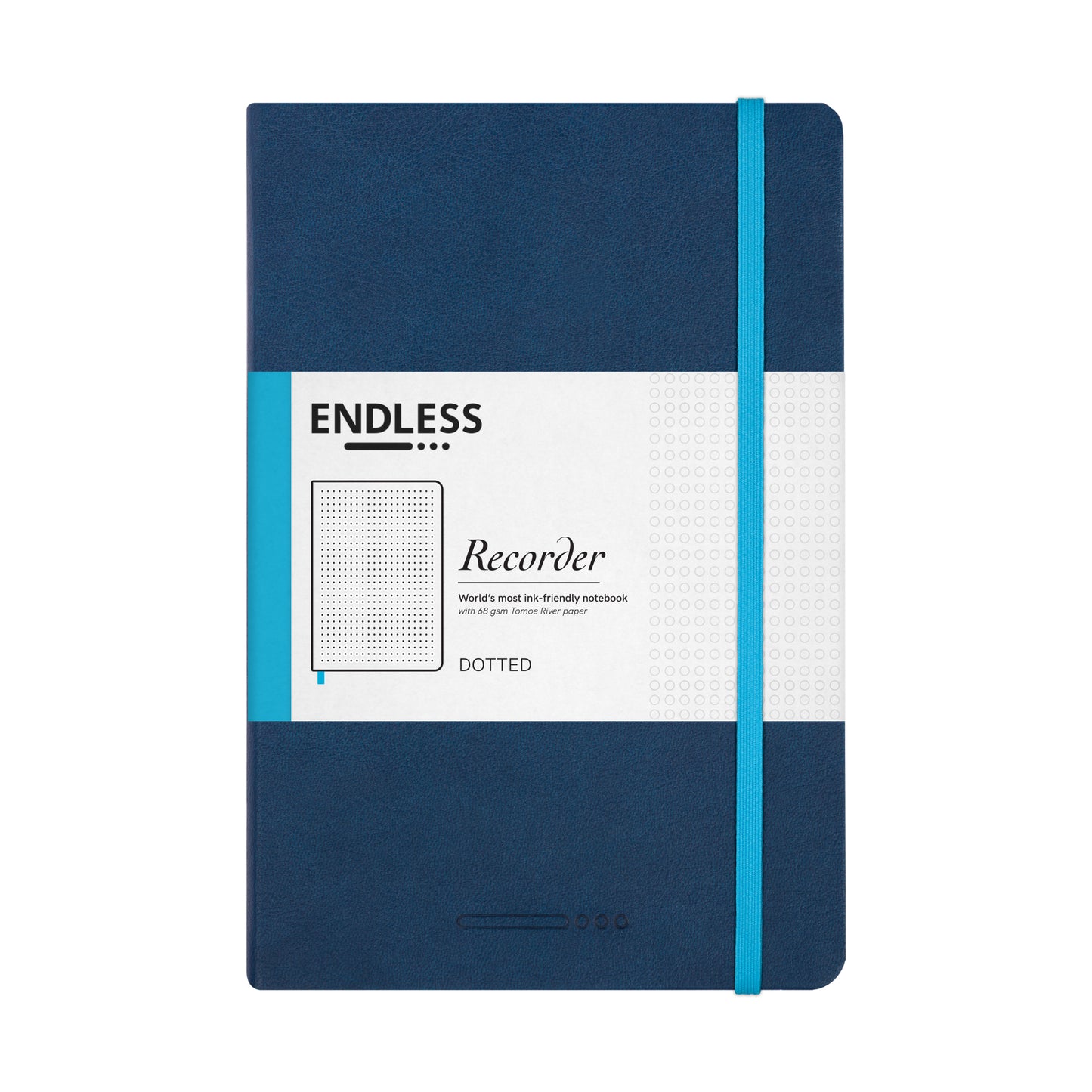 Endless Recorder Notebook – Deep Ocean Blue – Regalia Paper – A5