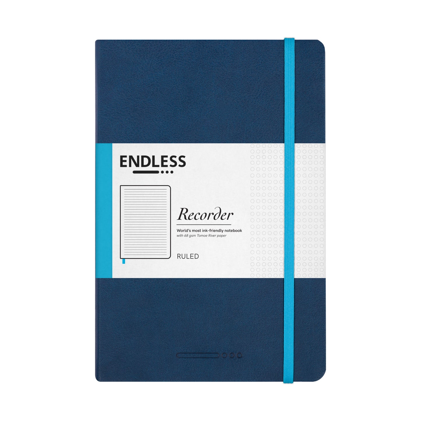 Endless Recorder Notebook – Deep Ocean Blue – Regalia Paper – A5