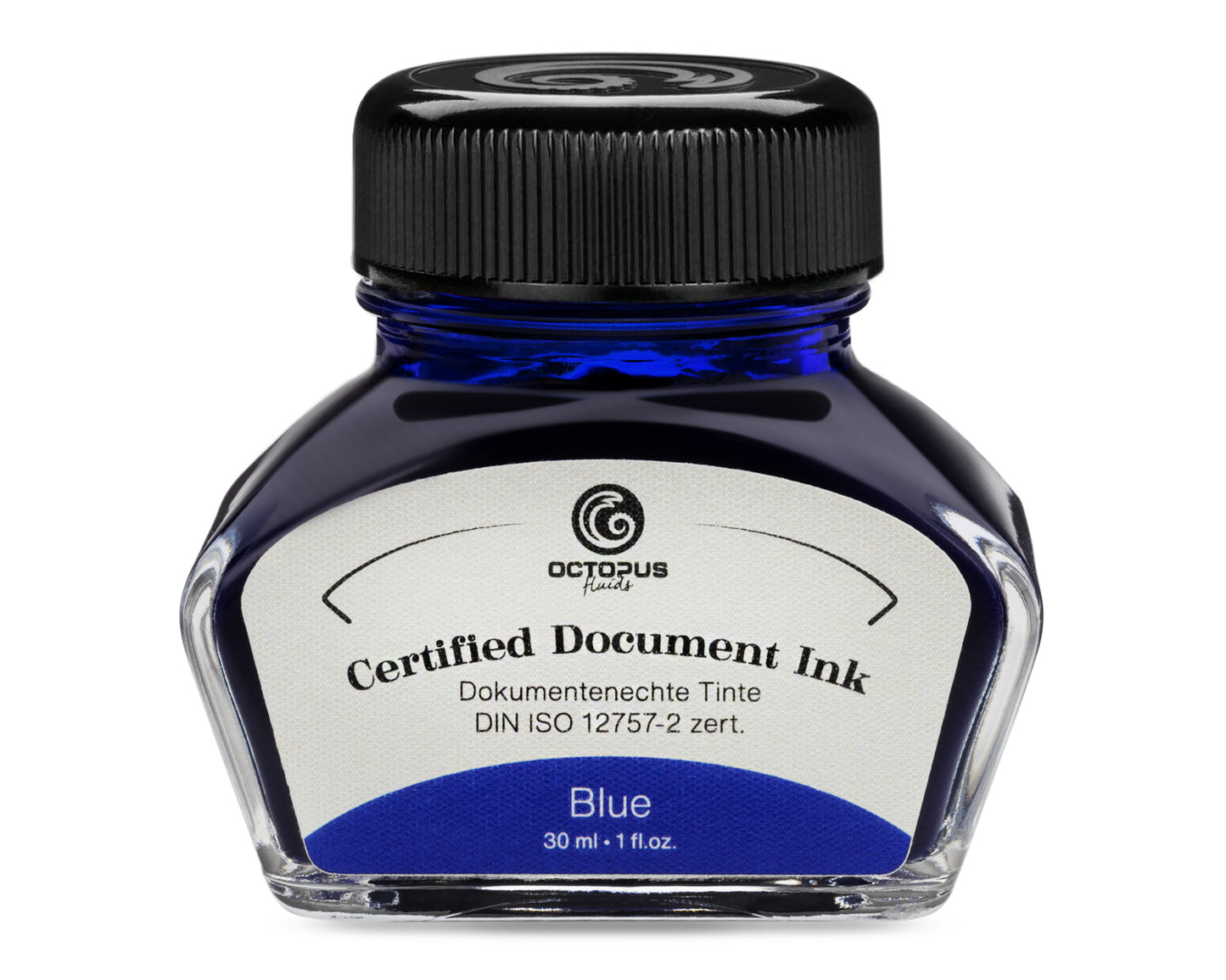 Octopus Fluids - Document Ink, Blue (30mL Bottle)