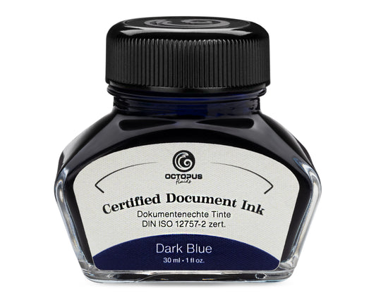 Octopus Fluids - Document Ink, Dark Blue (30mL Bottle)