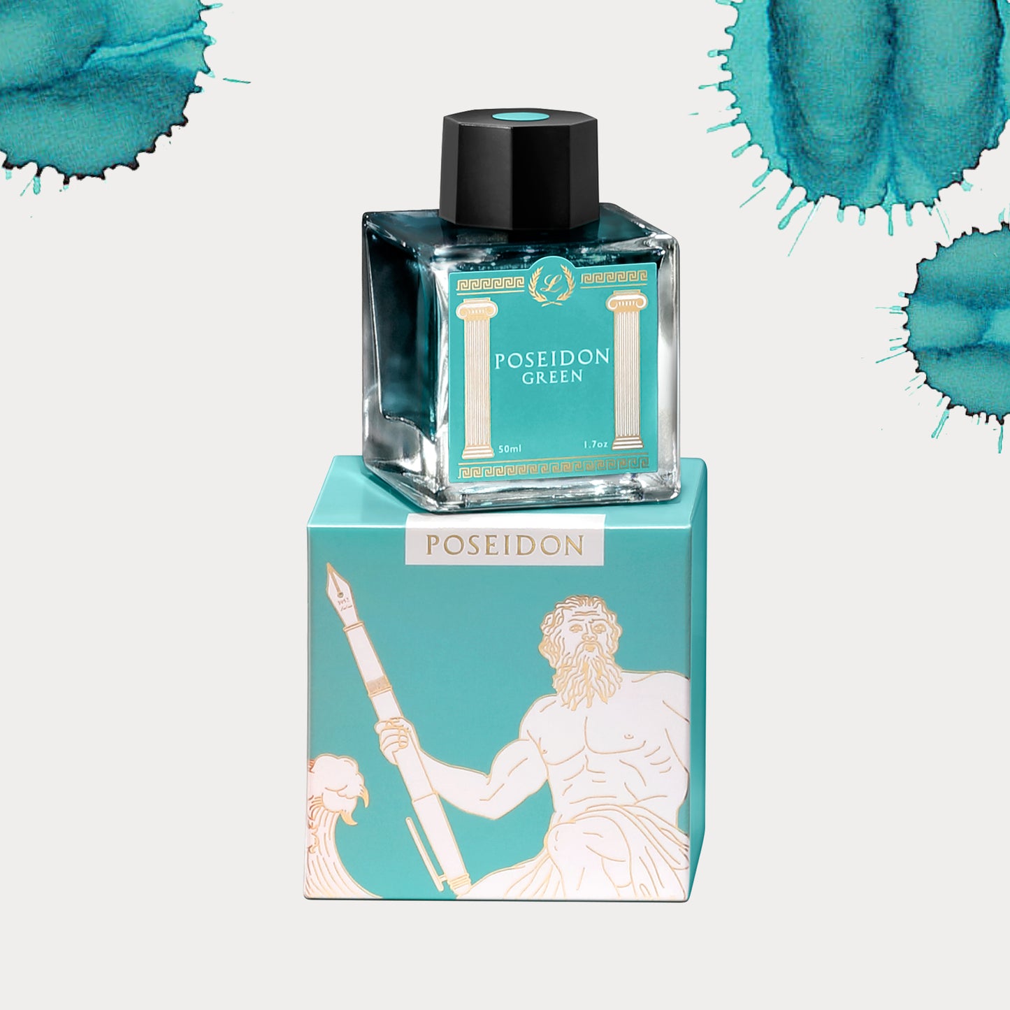 Laban poseidon turquoise fountain pen ink