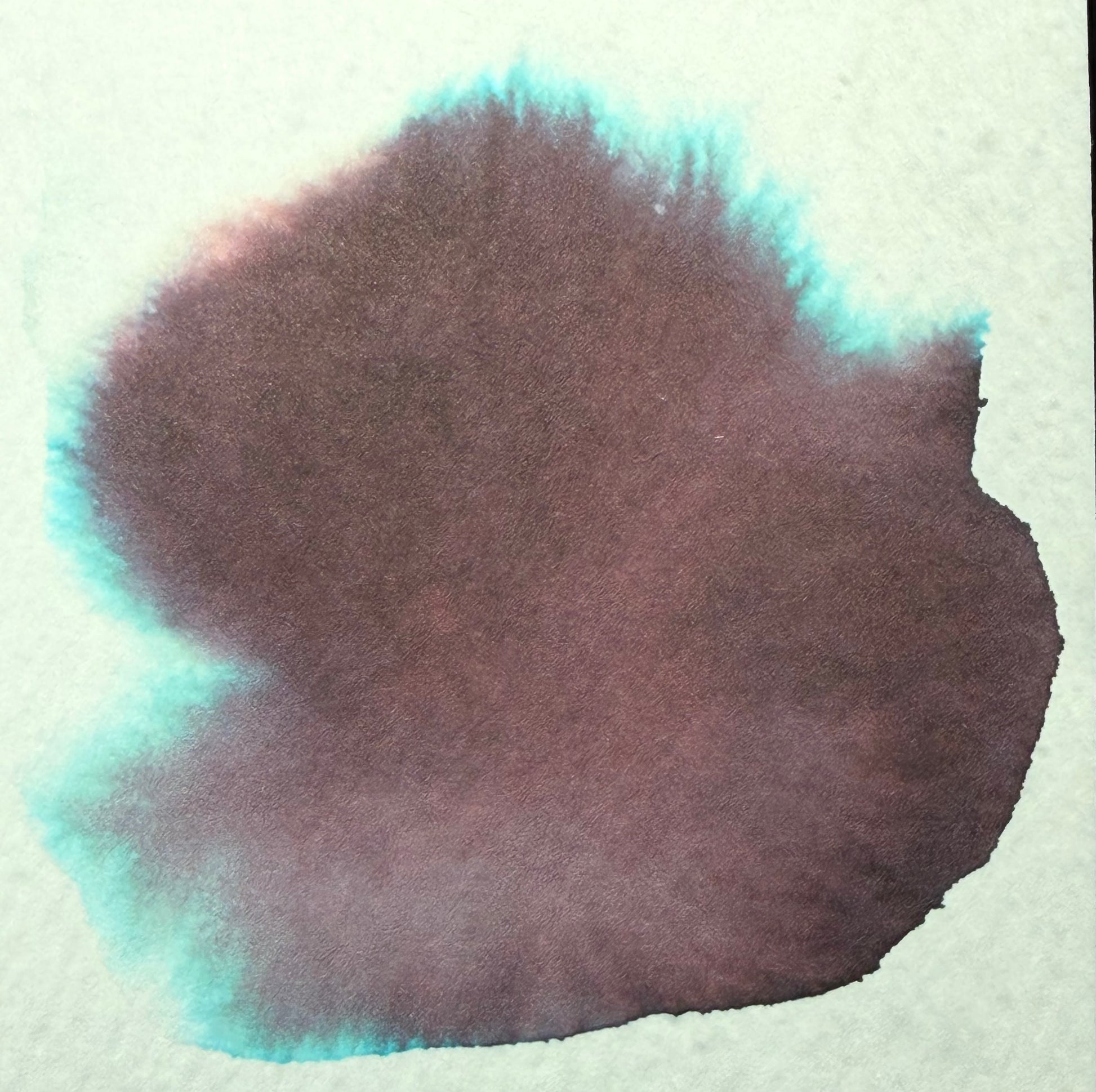 A fountain pen ink swatch of taccia umemurasaki