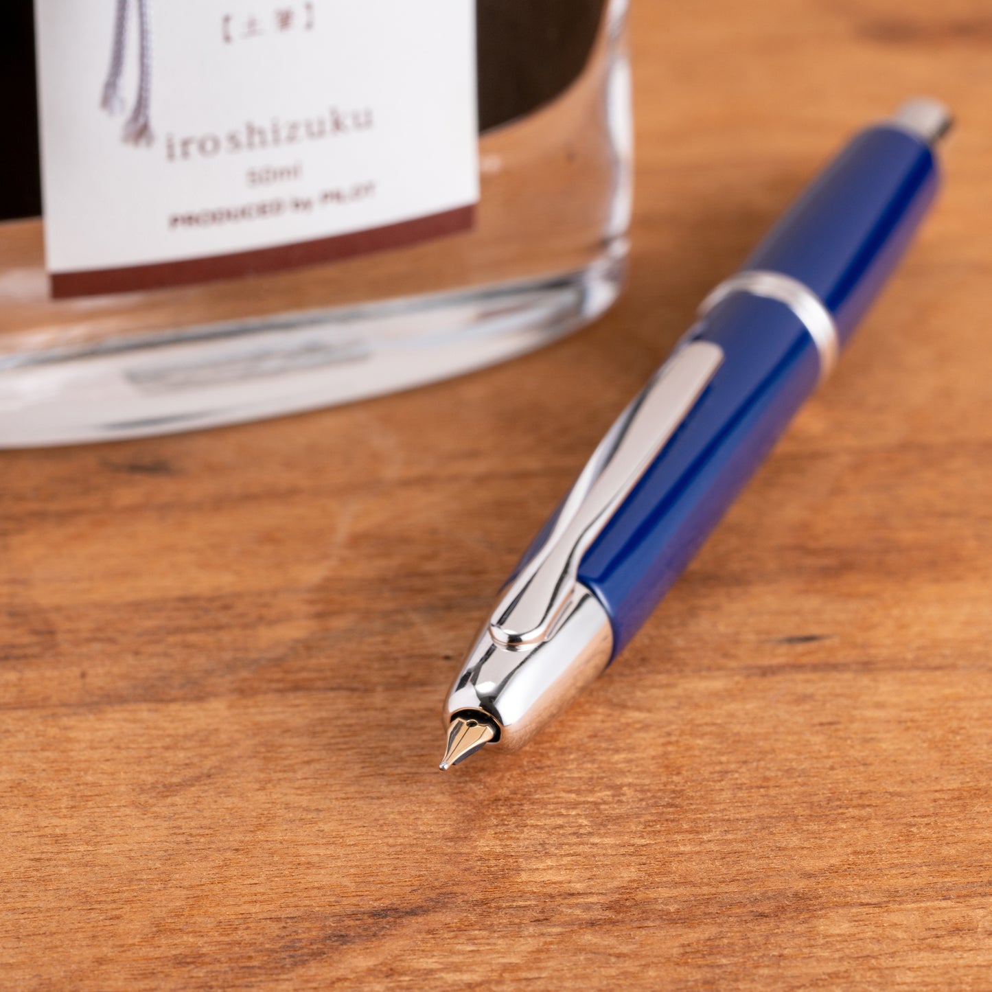 Pilot Vanishing Point - Blue w/ Rhodium Trim