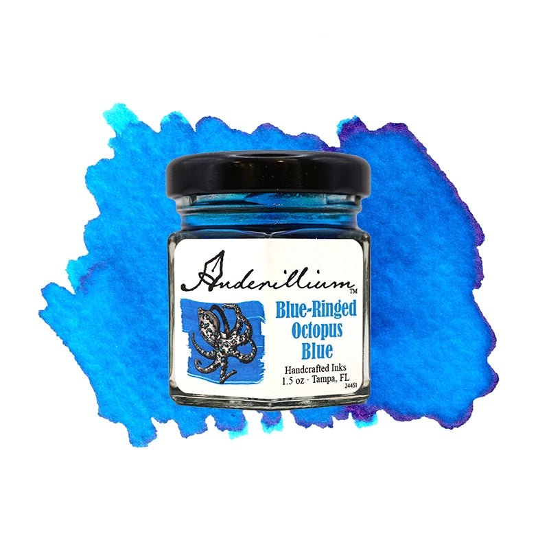 Anderillium Ink - Blue-Ringed Octopus Blue (1.5oz bottle)