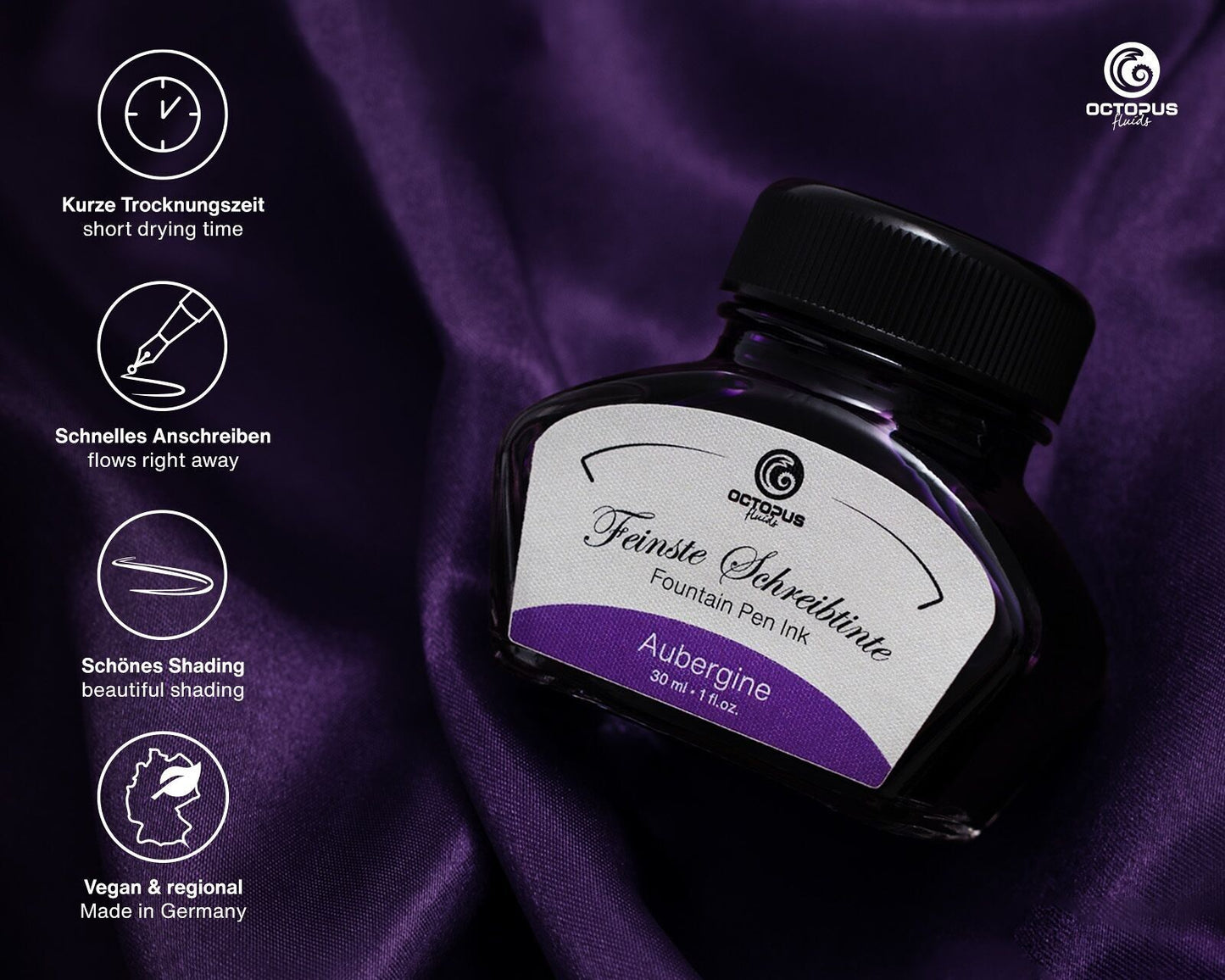 Octopus - Aubergine Purple Ink