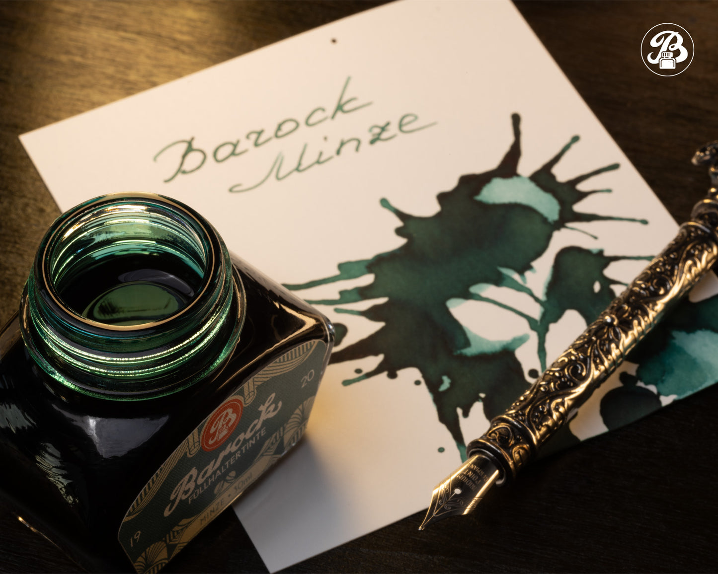 Octopus Barock 1920 Ink: Minze (Mint Green)