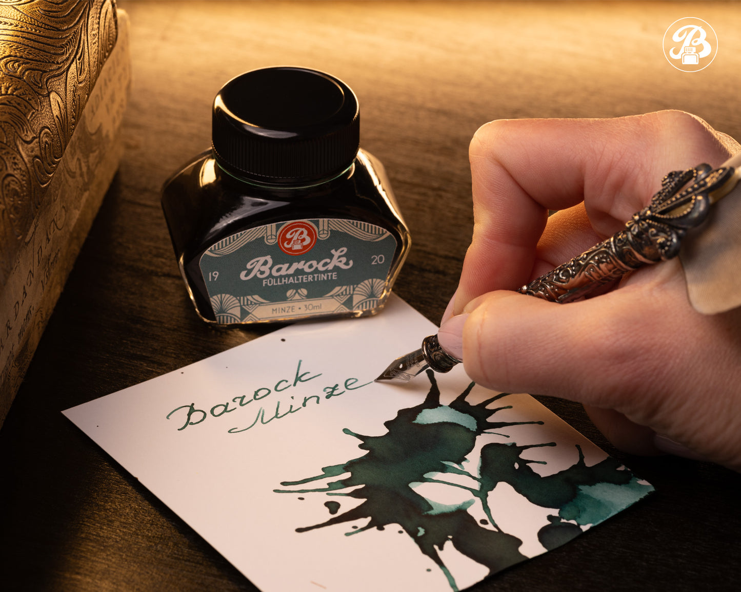 Octopus Barock 1920 Ink: Minze (Mint Green)