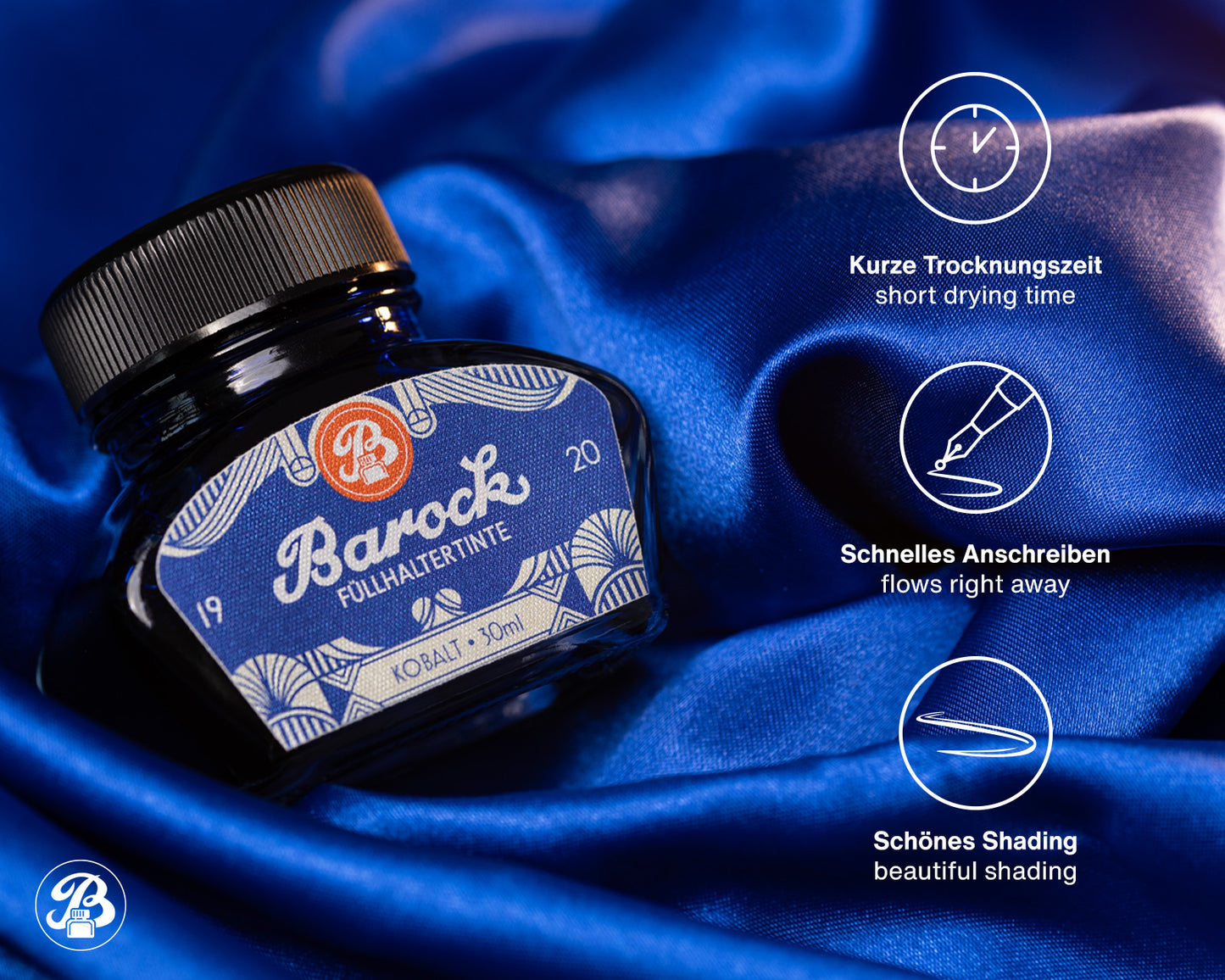 Octopus Barock 1920 Ink: Kobalt Blue