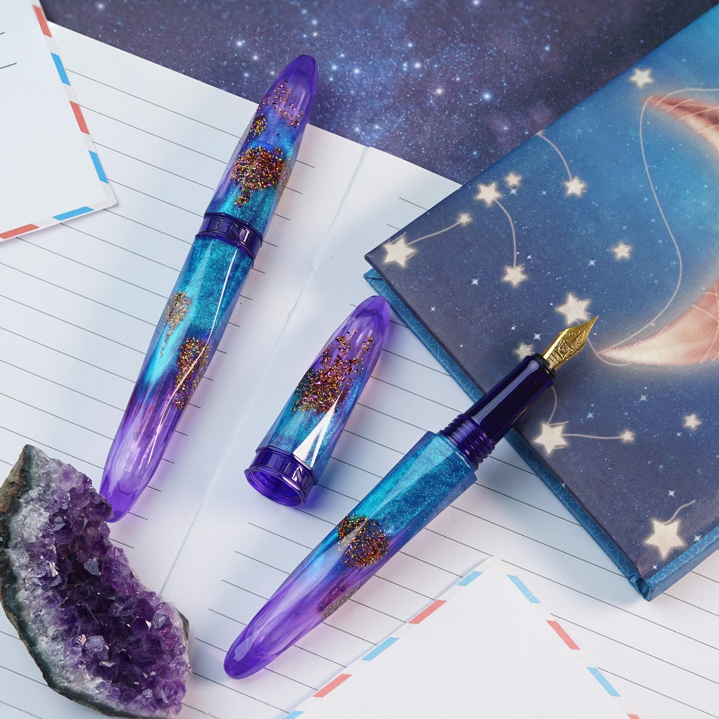 Benu Briolette - Amethyst Tide