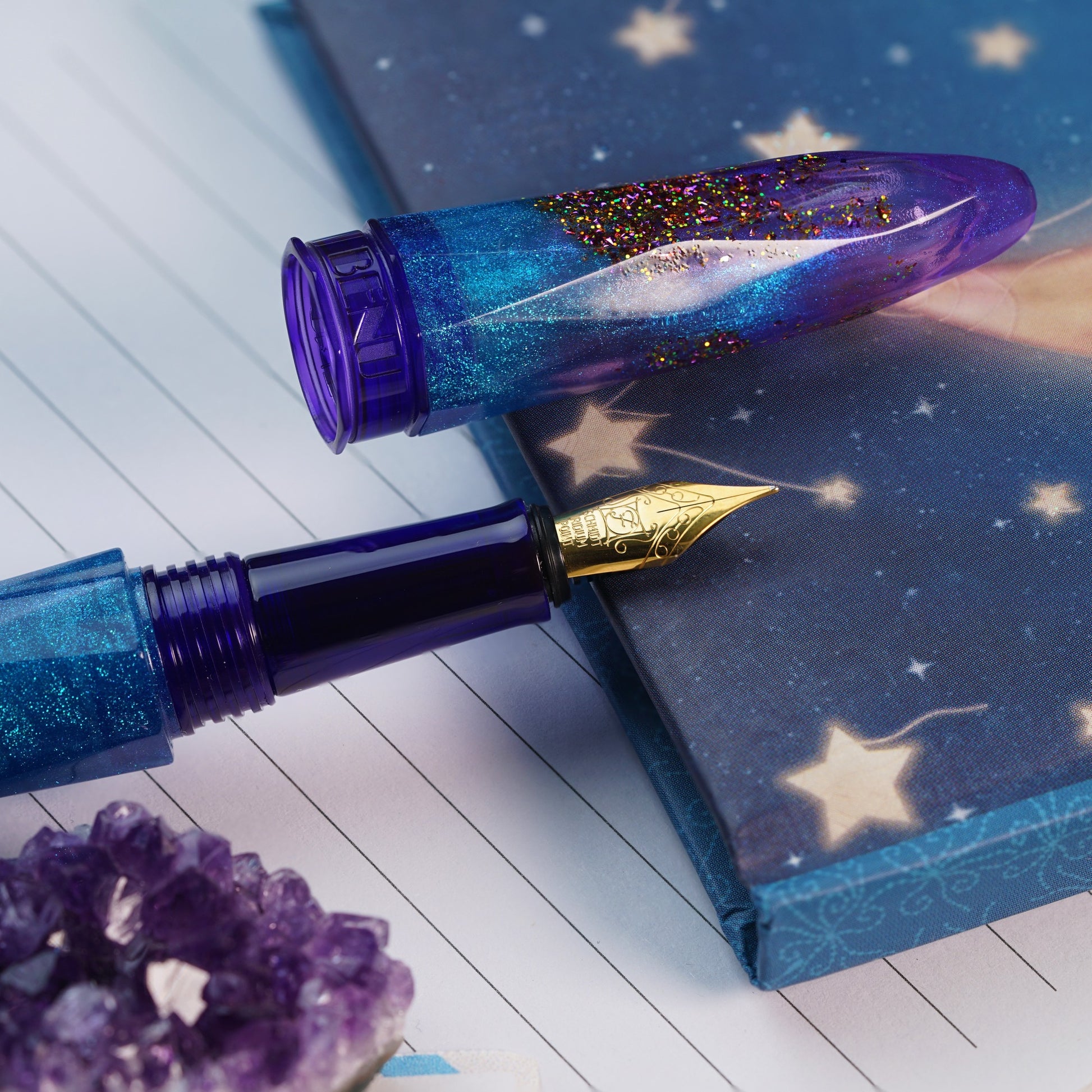 Benu Briolette - Amethyst Tide