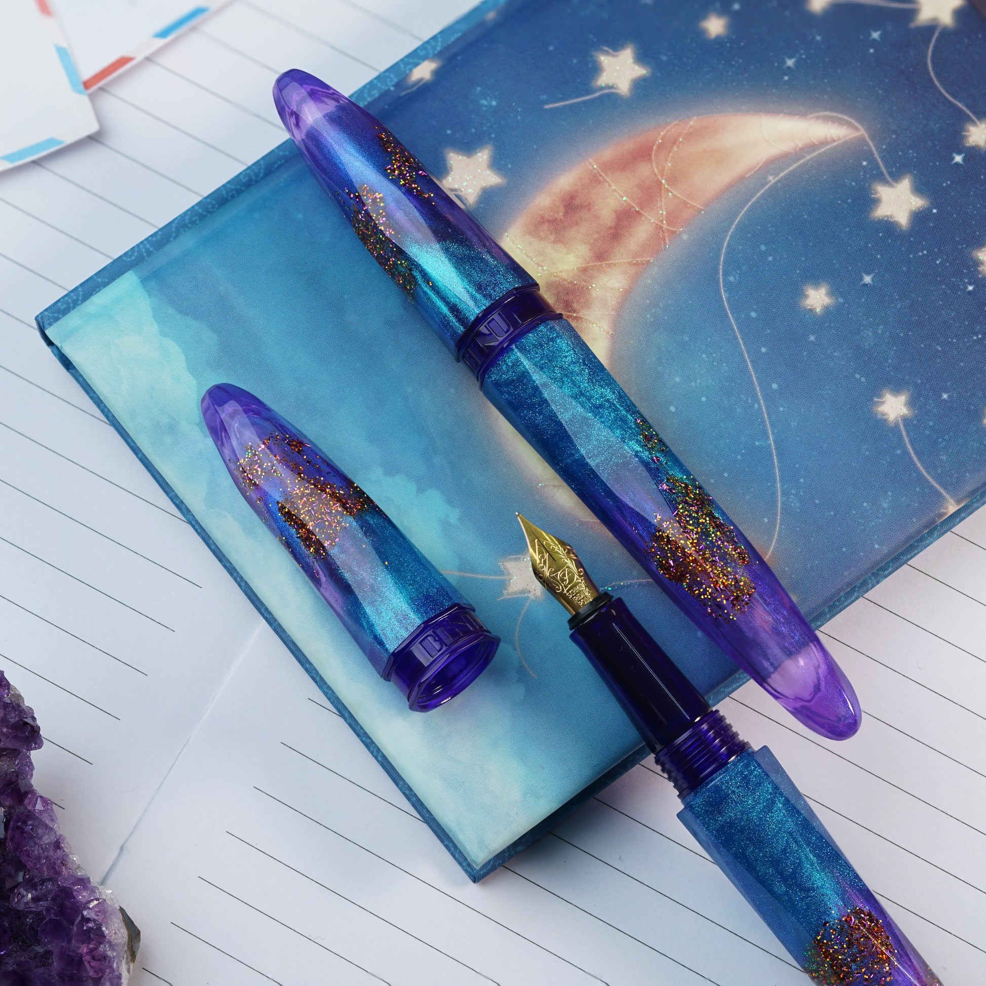 Benu Briolette - Amethyst Tide