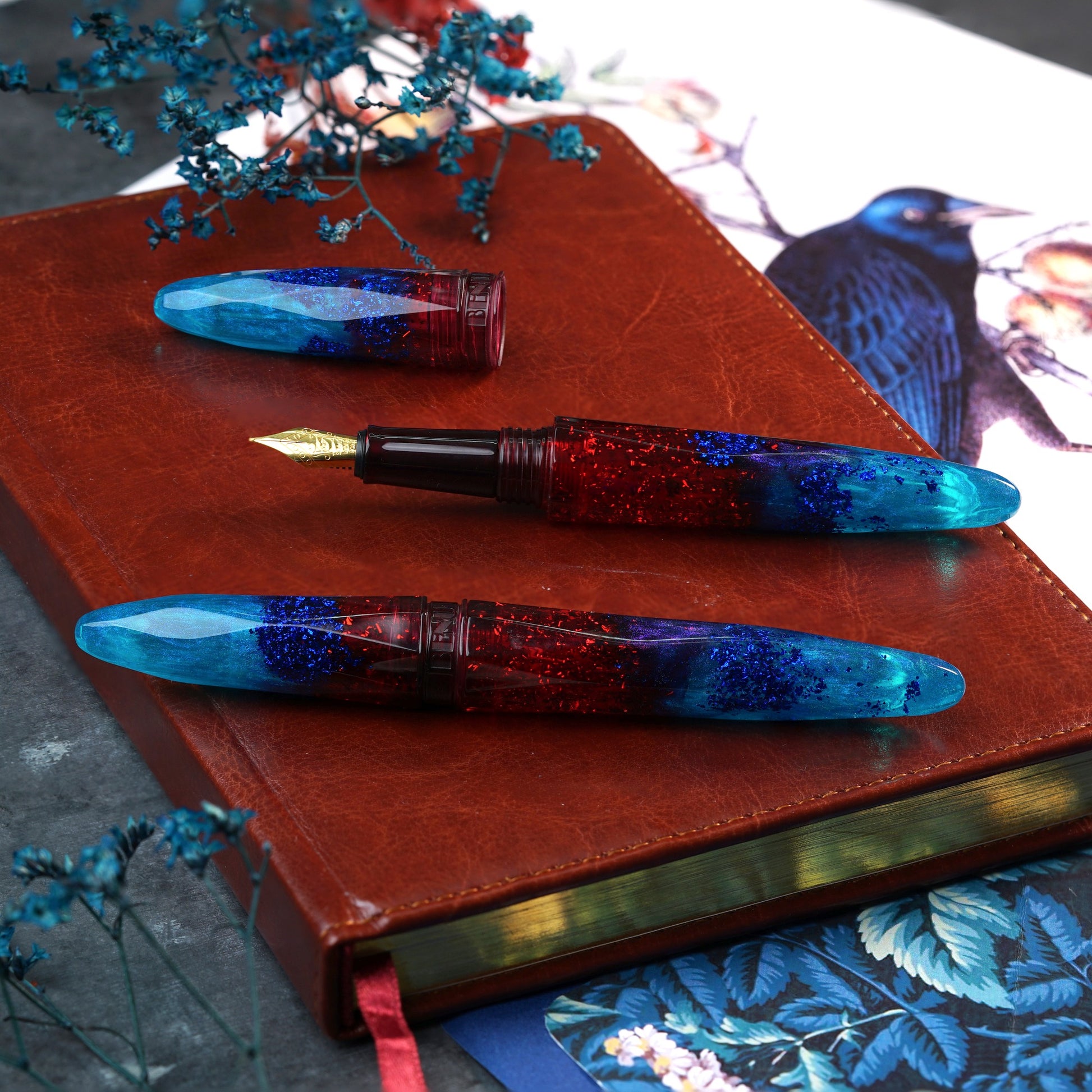 Benu Briolette - Fiery Azure