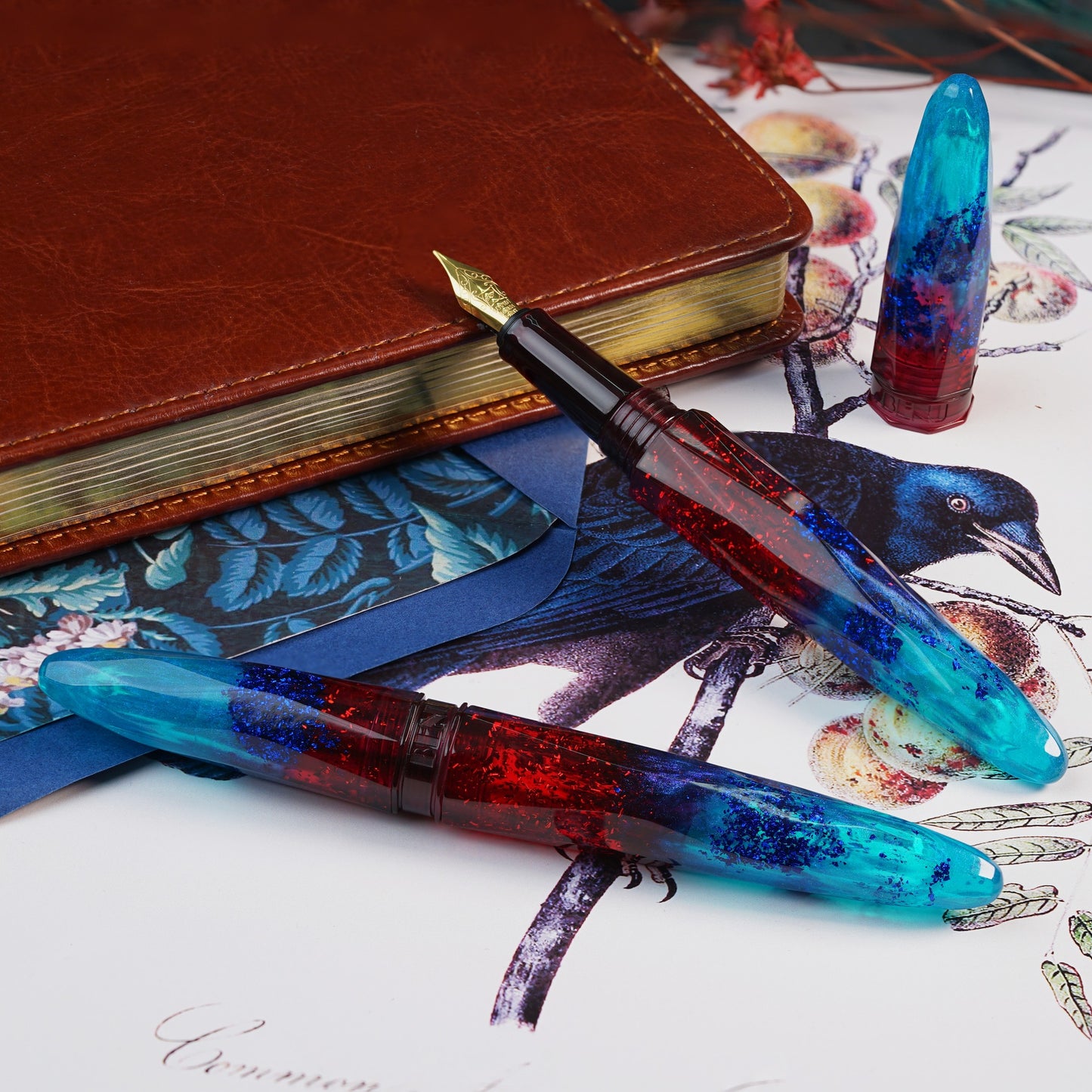 Benu Briolette - Fiery Azure