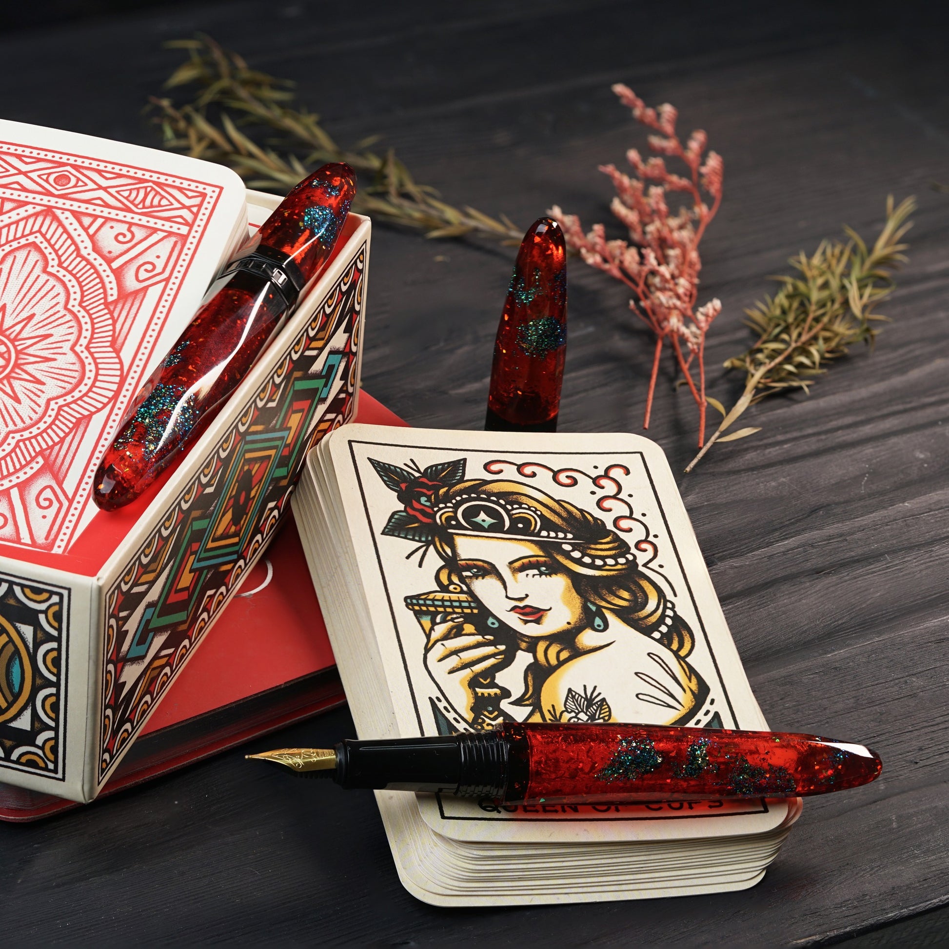 Benu Briolette - Ruby Forest