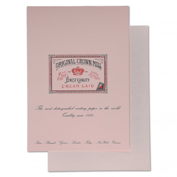 Crown Mill Correspondence Block - Vergé (A4 - 5 colors)
