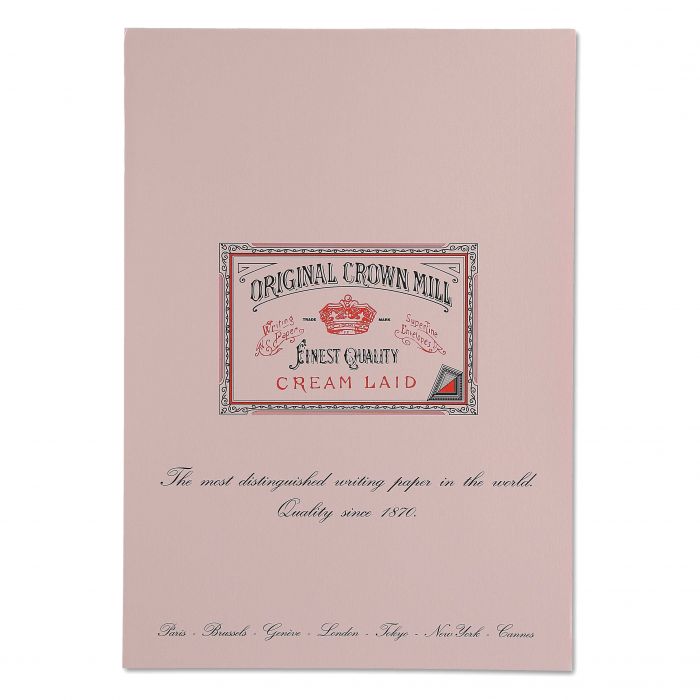 Crown Mill Correspondence Block - Vergé (A4 - 5 colors)