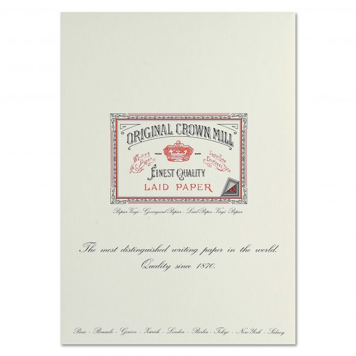Crown Mill Correspondence Block - Vergé (A4 - 5 colors)