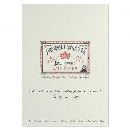 Crown Mill Correspondence Block - Vergé (A4 - 5 colors)